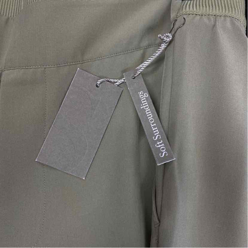 Soft Surroundings Size Xl-16 Women's Green Solid Jogger Pants