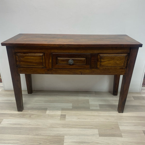 Dark Brown Wood Console - Sofa Table