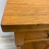 Brown Wood 3 Drawer Console - Sofa Table