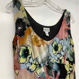 Chico's Size 2-L Women's Multicolor Pattern Fit And Flare Dress