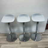Set of 3 Ikea Light Gray Metal Stool