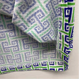 IBKUL Size L Women's Blue-Multi Pattern Long Sleeve Shift Dress