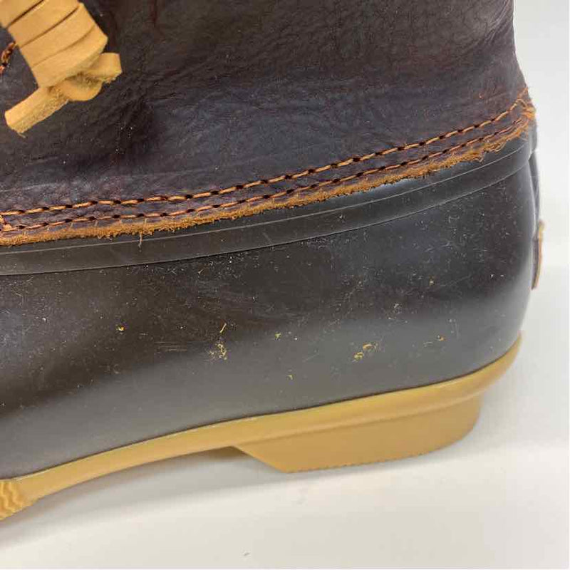 Sperry Top-Sider Size 8 Women's Brown Solid Lace Up Booties