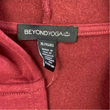 Beyond Yoga Women's Size Xl Burgundy Solid Drawstring Sweatshirt