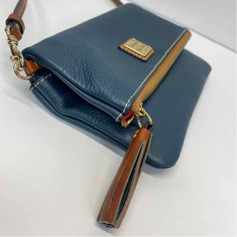 Dooney & Bourke Teal Pebbled Leather Crossbody Handbag