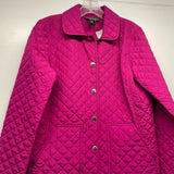 Lauren Ralph Lauren Women's Size S Fuschia Solid Button Up Jacket