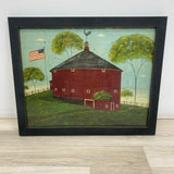 Round Barn by Americana artist Warren Kimble