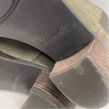 Vionic Shantelle Size 7 Women's Olive Green Solid Zip Up Booties