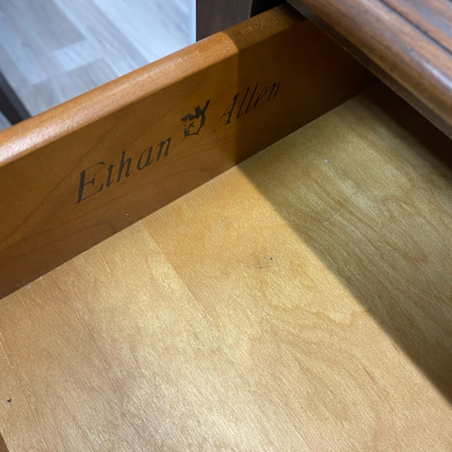 Ethan Allen Bronze Wood Table
