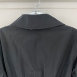 Lulu Bravo Women's Size XS Black Wrinkled Trench Coat