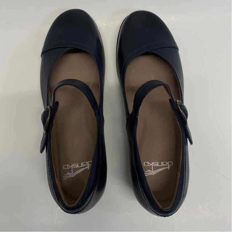 Dansko Size 38-7.5 Women's Navy Solid Mary Jane