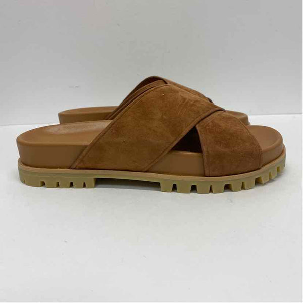 Tamara Mellon Size 8 Women's Brown Solid Slide Sandals