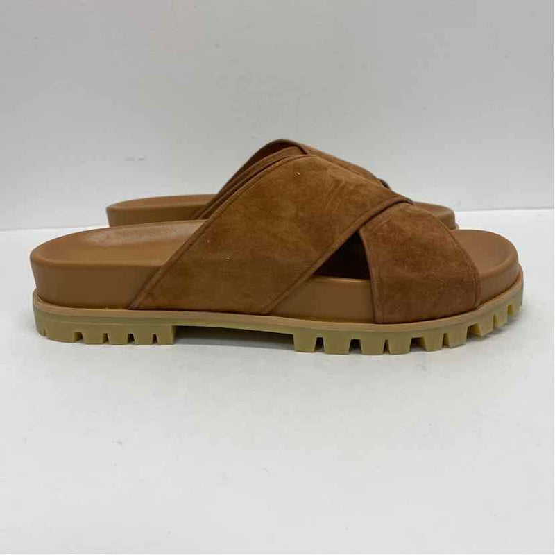 Tamara Mellon Size 8 Women's Brown Solid Slide Sandals