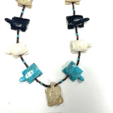 Native America -Turtle Shaped Fetish Necklace