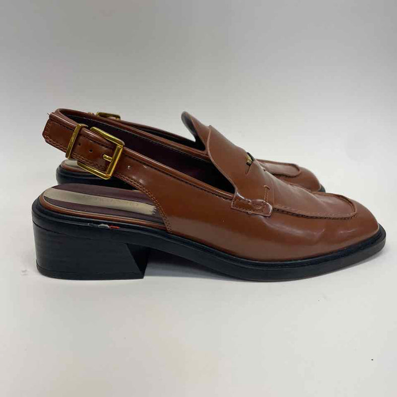 Franco Sarto Size 8.5 Women's Brown Solid Mules Shoes