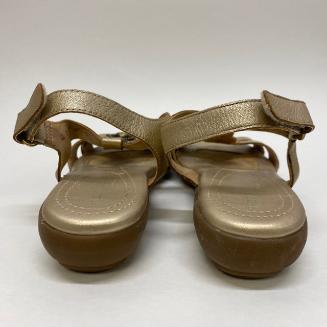 Naturalizer N5 Comfort Size 5 Women's Gold Beaded Strappy Sandals