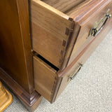 Unique Furniture Makers High Boy Brown Wood Dressers/Chest
