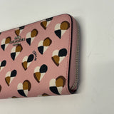 Coach Pink-Multi Pattern Wallet