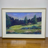 Pastel Painting " Campway" Signed by Pat Walls