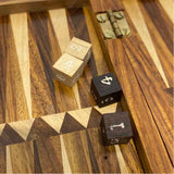 backgammon folding wood traveling box Game