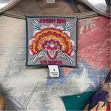 Johnny Was Size S Women's Tan-Multi Floral V Neck Blouse