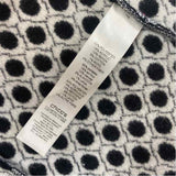 Chico's Women's Size 1-M Black-White Polka Dot Open Front Jacket