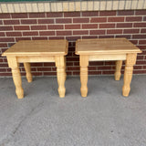 Natural Wood Side Table