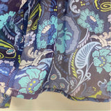 Robert Graham Size M Women's Blue-Multi Floral Pullover Blouse