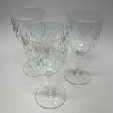 Baccarat Water Clear Crystal Glassware Set of 3