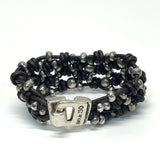Uno de 50 Brown-Sillver Sterling Silver Bracelet