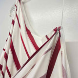 Banana Republic Size 2-XS Women's White-Red Stripe Scarf Dress