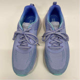 Skechers Size 8.5 Women's Light Blue Stripe Lace Up Sneakers