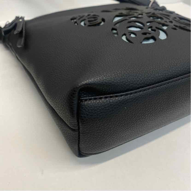 The Animal Rescue Site Black Faux Leather Cutout Crossbody Handbag