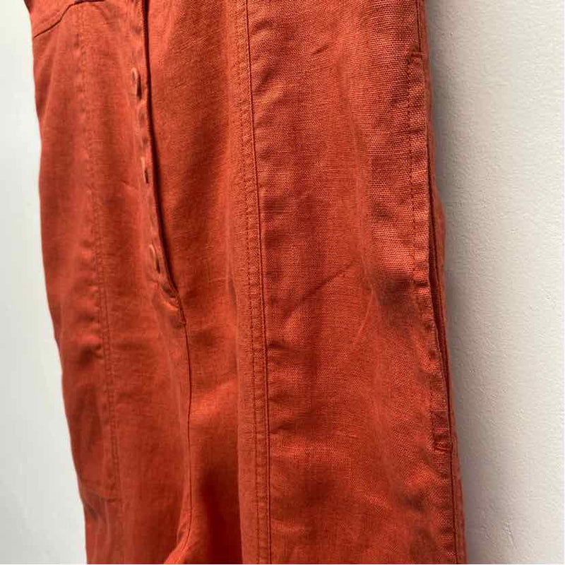 Garnet Hill Size 4-S Women's Coral Solid Pants Jumpsuit