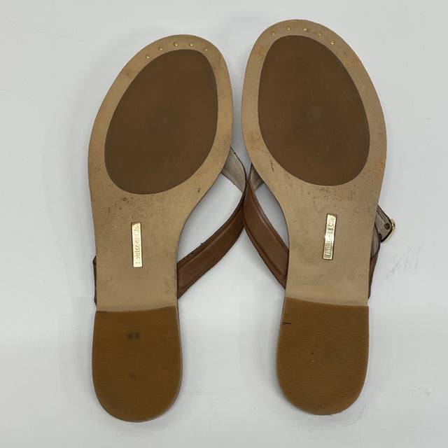 Louise Et Cie Women's Size 9 Solid Tan Camel Toe Sandals