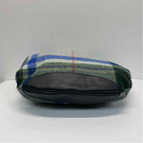 Jack Gomme Gray-Multi Fabric Plaid Tote Handbag