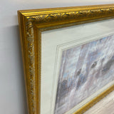 Golden Wood Framed Print of Ballerinas and Piano - " Prelude" by Harrison Rucker