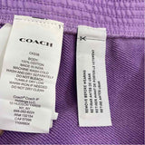Coach Size L-12 Women's Purple Solid Sweatshorts Shorts
