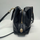 Coach Black Leather Pebbled Satchel Handbag