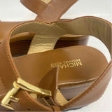Michael Michael Kors Size 7.5 Women's Brown Animal Print Platform Sandals