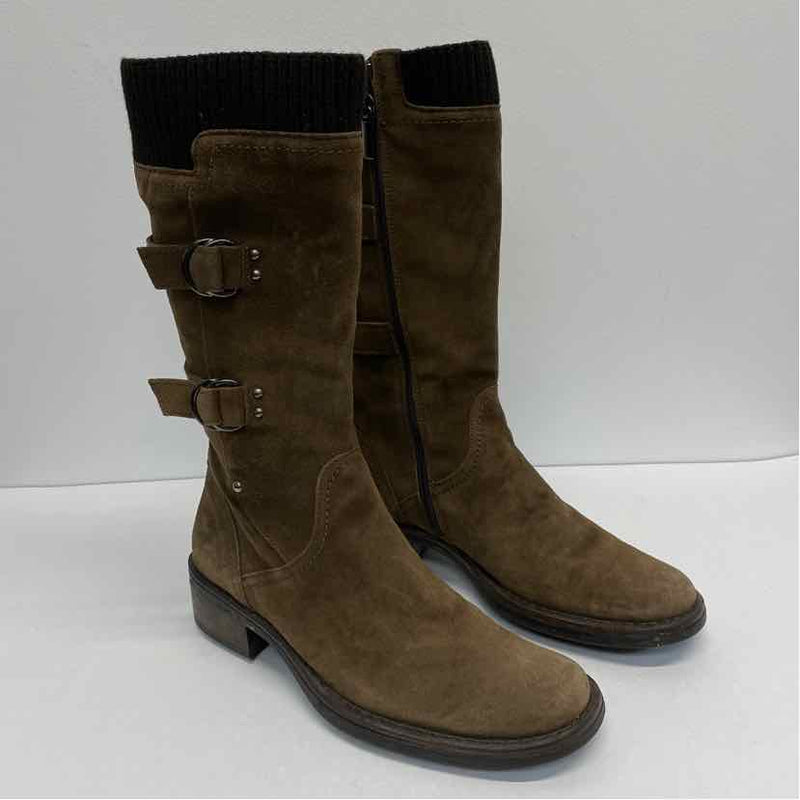 Aquatalia Size 7 Women's Brown Solid Boots