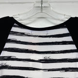Michael Michael Kors Size M Women's White-Black Pattern Shift Dress