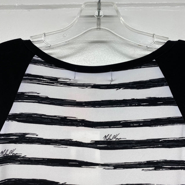 Michael Michael Kors Size M Women's White-Black Pattern Shift Dress