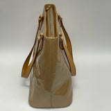 Louis Vuitton Beige Patent Leather Signature Shoulder Handbag