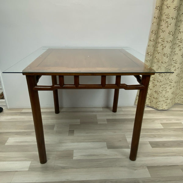 Antique Brown Bamboo  Mahjong/ Huanghuali Table