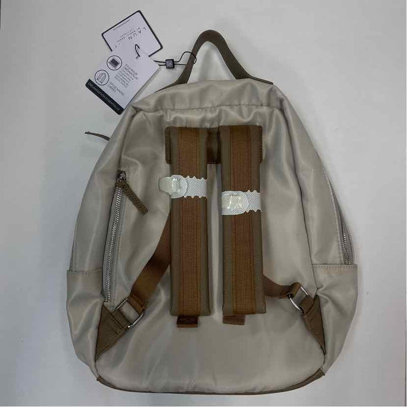 Laundry by Shelli Segal Beige Nylon Colorblock Backpack Backpack