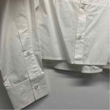 Citizens of Humanity Size M Women's White Solid Button Up Tuxedo Shirt
