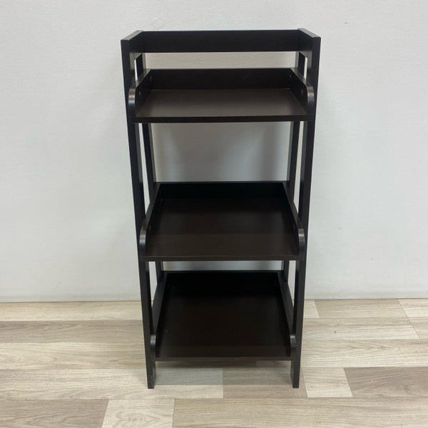 Three Shelf Black Bookshelf