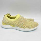 Kuru Size 8 Women's Yellow Tweed Slip On Shoes