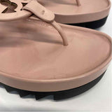 Tory Burch Size 8 Women's Pink Solid Camel Toe Sandals